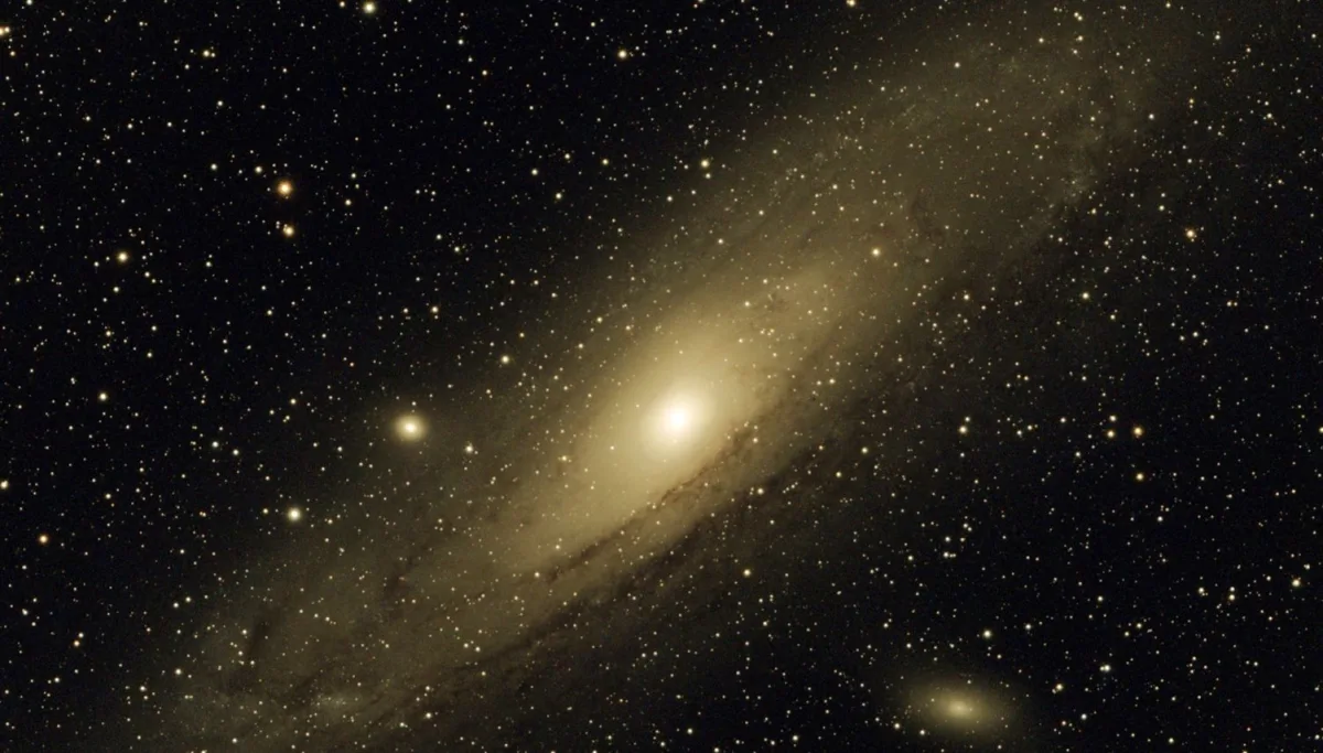 La galaxie d'Andromède M31 photographiée depuis l'Aveyron