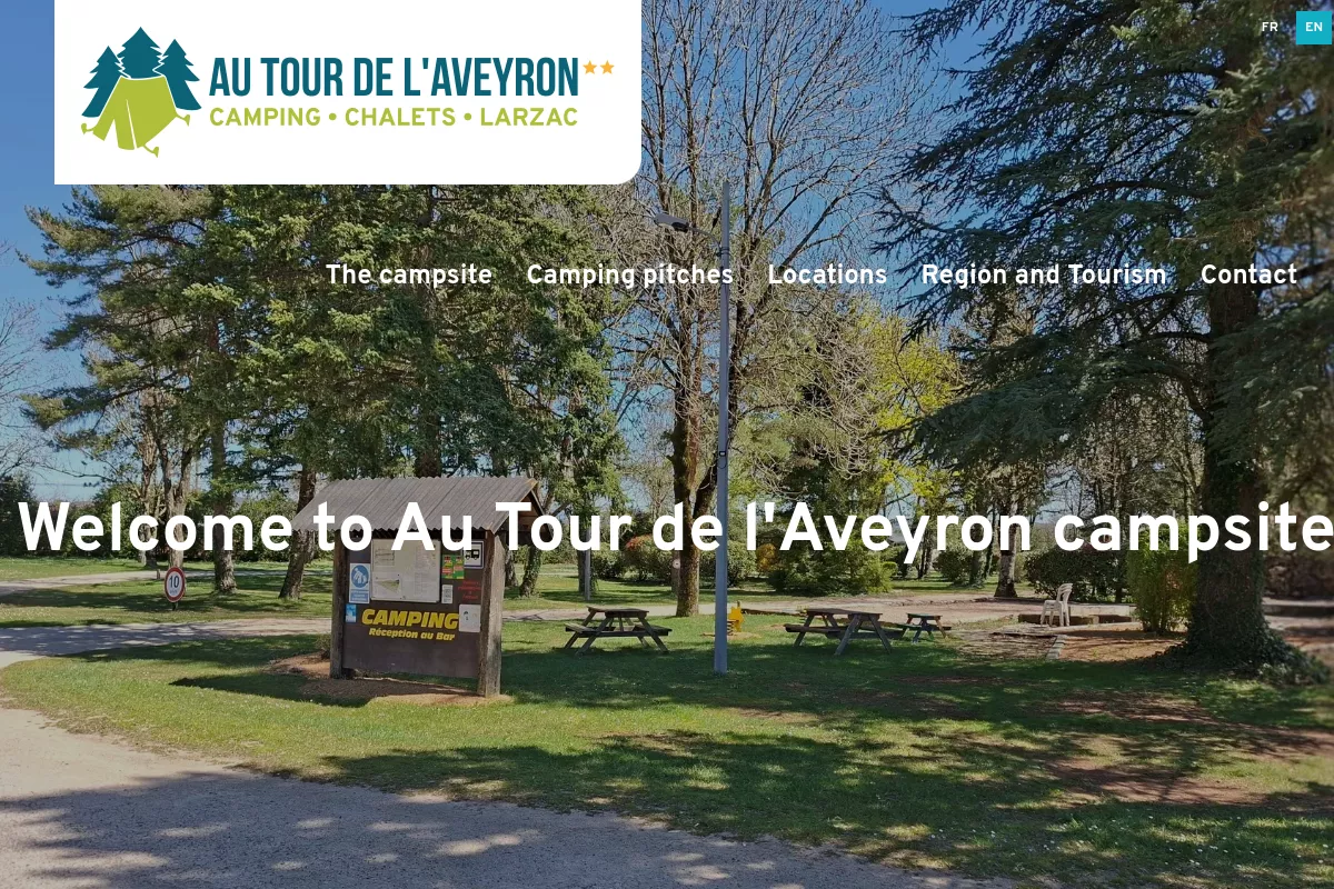Aperçu du site de Camping Au Tour de l'Aveyron