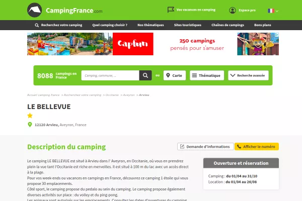 CAMPING BELLEVUE