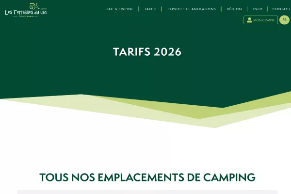 CAMPING LES TERRASSES DU LAC - Lac de Pont de Salars (groupes)