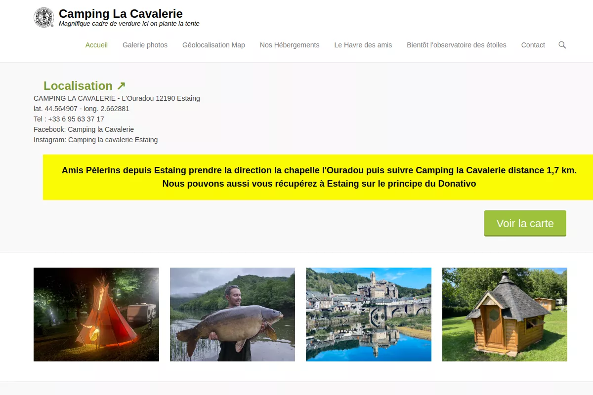 Aperçu du site de Cabane des Rêves - Camping la Cavalerie